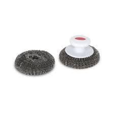 BOULES DE LAINE D'INOX AVEC POIGNÉE X2 NETTOYAGE PLANCHA - LE MARQUIER - Image 2
