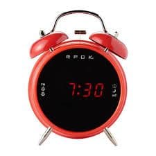 RADIO RÉVEIL EPOK DOUBLE ALARME ROUGE - BIGBEN - Image 2