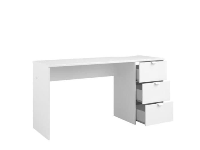 BUREAU 3 TIROIRS - BLANC - Image 2