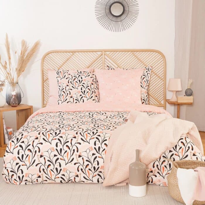 PARURE JOY 220 X 240 - 100% COTON 78 F - SATIN BIO - Image 2