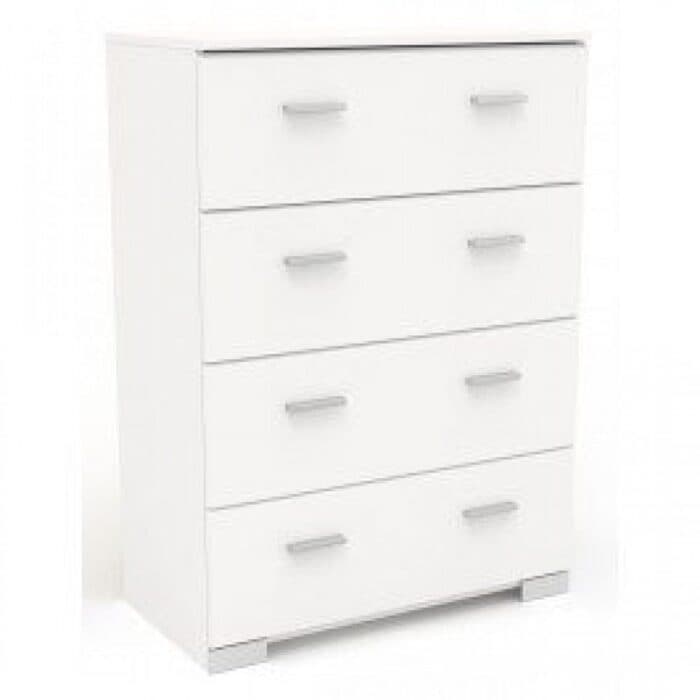 COMMODE 4 TIROIRS - BLANC - Image 2