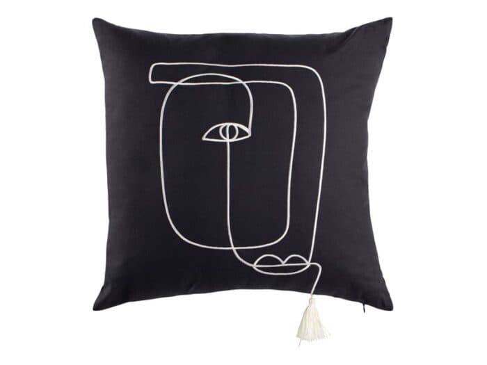 COUSSIN DÉCORATIF 30X30 CM NOIR - CONFORAMA - Image 2