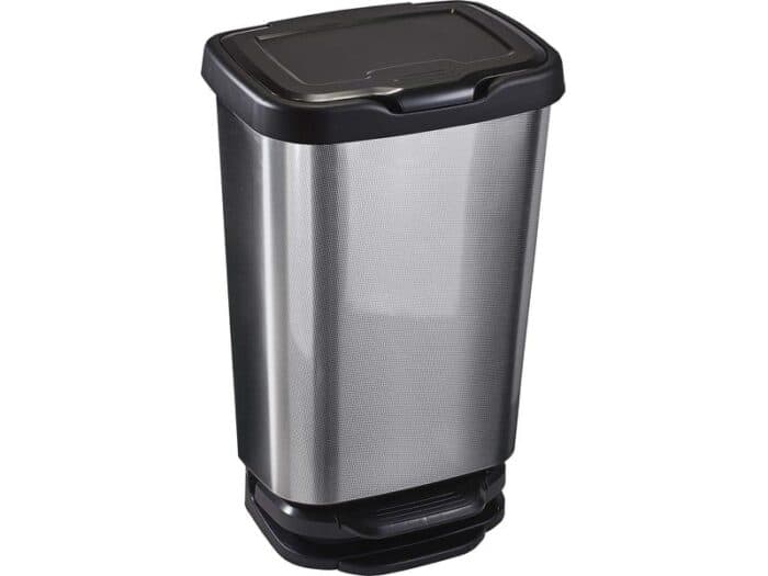 POUBELLE 40L EN ACIER - CARBONE - Image 2
