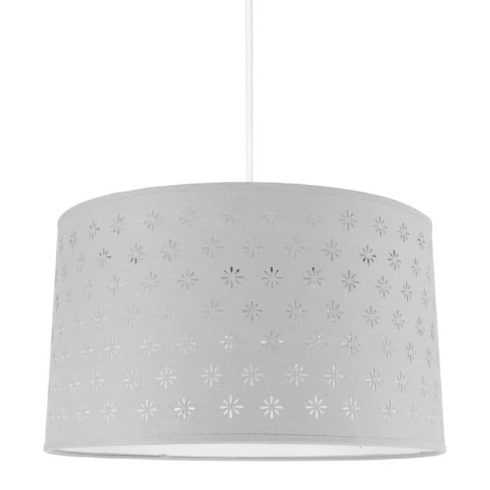 SUSP. FLEURS D40CM - SUSPENSIOSN CYLINDRE - GRIS - Image 2