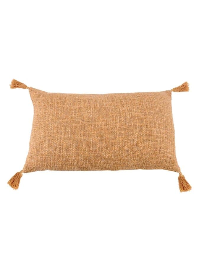 COUSSIN SHIRIN POMPONS - COTON UNI FITION 4 POMPONS - FLAMME FANTAISIE - Image 2
