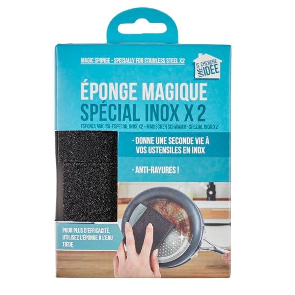 EPONGE MAGIQUE EN LOT DE 2 - SPECIAL INOX - Image 2