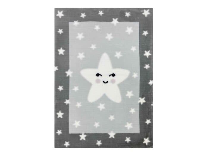 TAPIS 120X170 CM STAR 100% POLYESTER - GRIS - Image 2