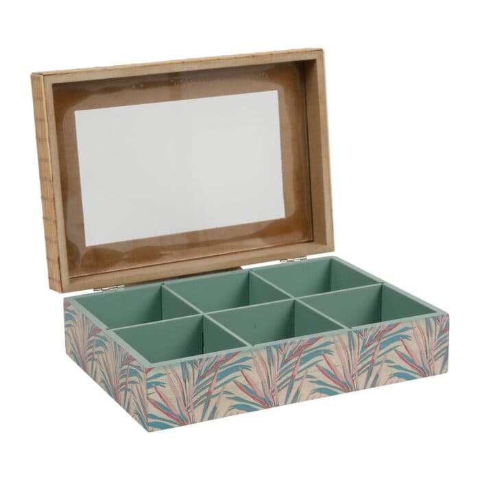 BOITE THE 6 COMPARTIMENT - TROPIC'ART 23X16CM - Image 2
