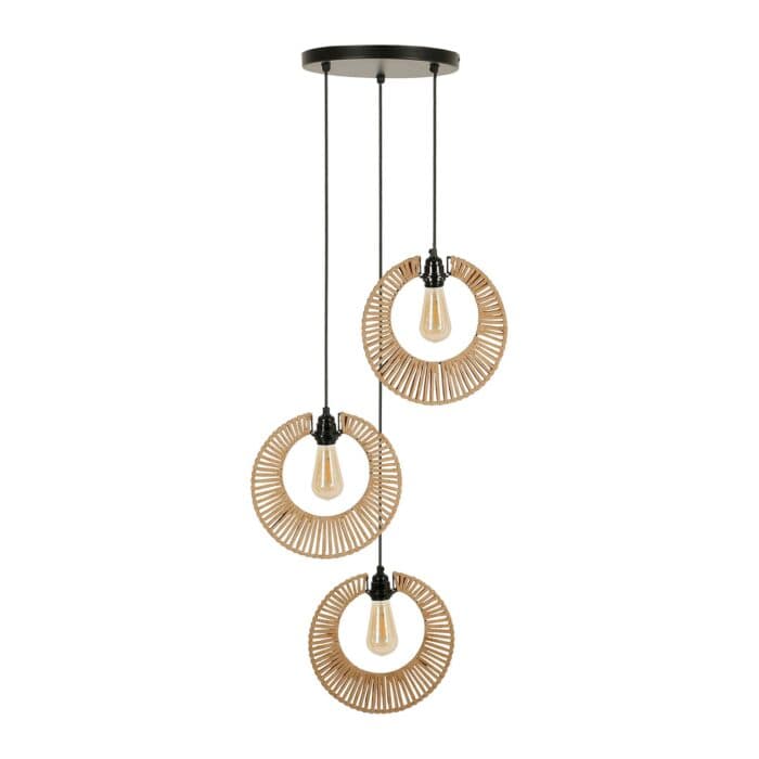 SUSPENSION H131CM - X3 LAMPES - SAORI - Image 2
