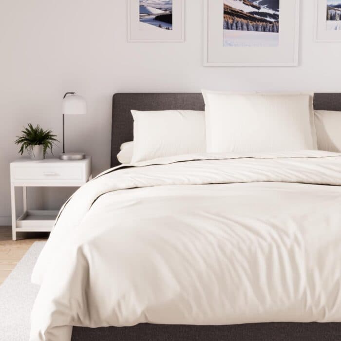 PARURE LIN 240 X 260 CM - COTON 70 FILS - PERCALE HOTEL - Image 2