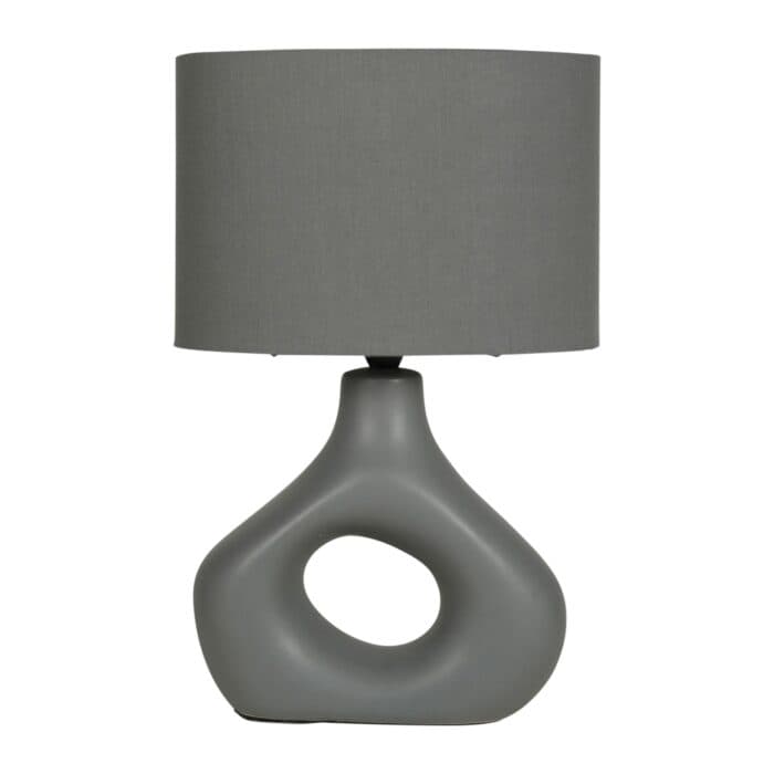 LAMPE TOMMY - CERAMIQUE - GRISE - Image 2