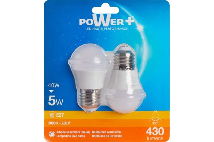 AMPOULE LED E27 - 40W EN LOT DE 2 - Image 2