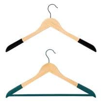 CINTRES EN BOIS - VELOURS EN LOT DE 2 - HANG'UP - Image 2
