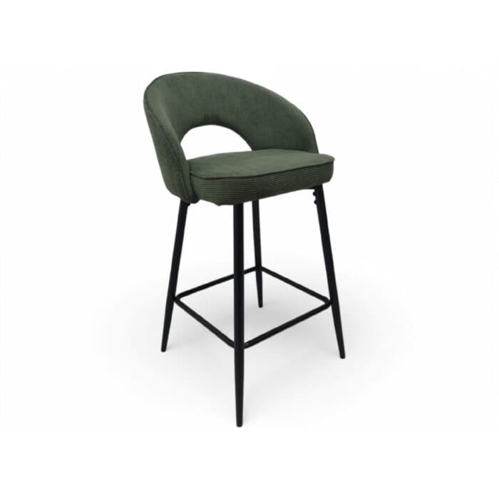 TABOURET BAR EN TISSU - VERT - Image 2
