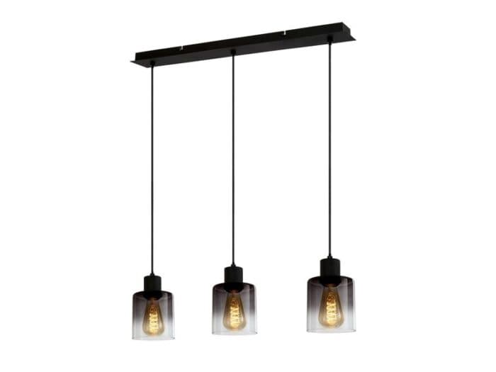 SUSPENSION X3 LAMPES - VERRE ET METAL - JOHANNA - Image 2