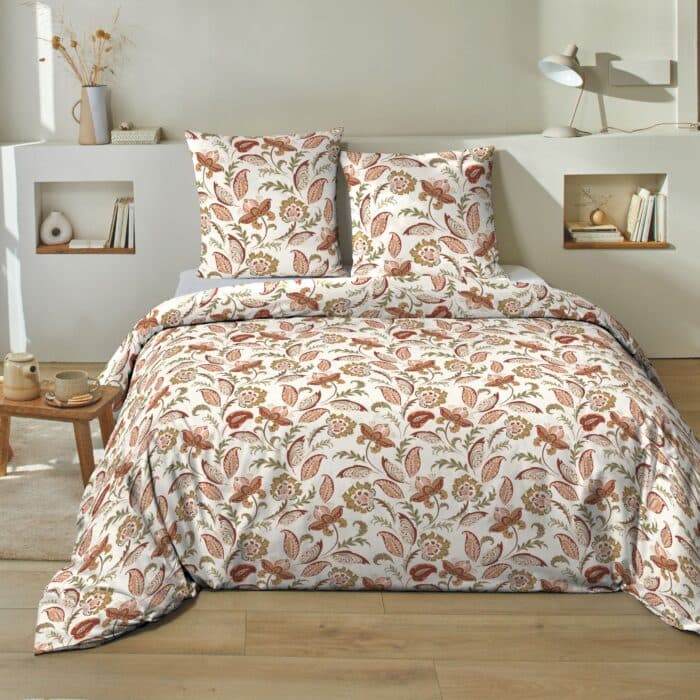 PARURE 240 X 260 CM - AVEC PRESSIONS - JEZZY BLUSH - Image 2