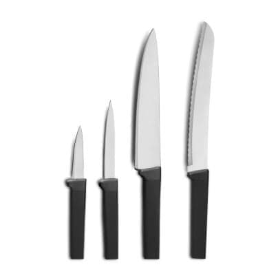 COUTEAUX EN LOT DE 4 - NOIR - Image 2