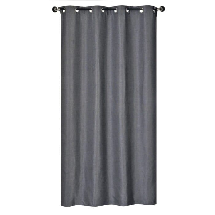 RIDEAU 140 X 240 CM - 100% POLYESTER - NOIR - Image 2