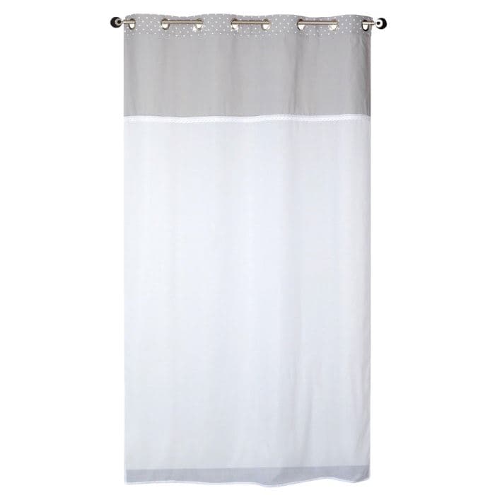 RIDEAU 140 X 240 CM - 90% POLYESTER+ 10%COTON - GRIS - Image 2
