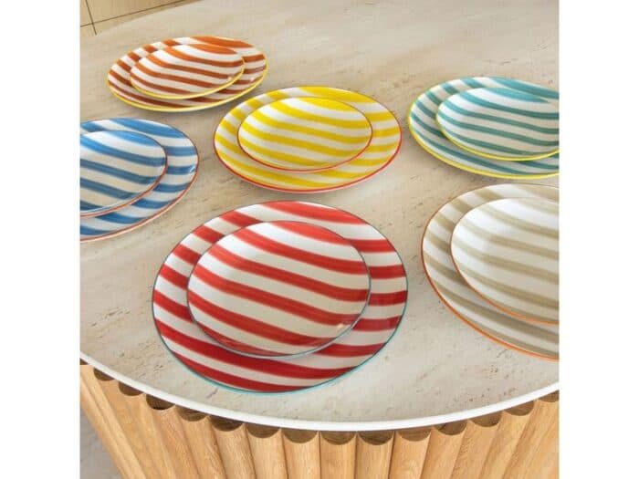PCS SERVICE VAISELLE - PORCELAINE EN LOT DE 12 - PARASOL - Image 2
