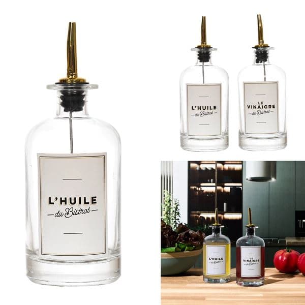 BOUTEILLE HUILE VINAIGRE - 50 CL - ETIQUETTE BISTROT - Image 2