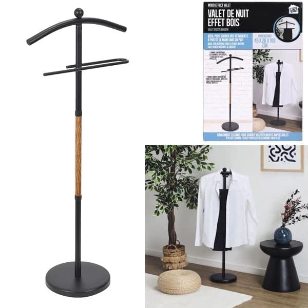 VALET DE NUIT EFFET BOIS - Image 2
