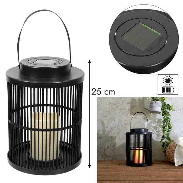 LANTERNE SOLAIRE H25CM - EFFET BOUGIE - Image 2
