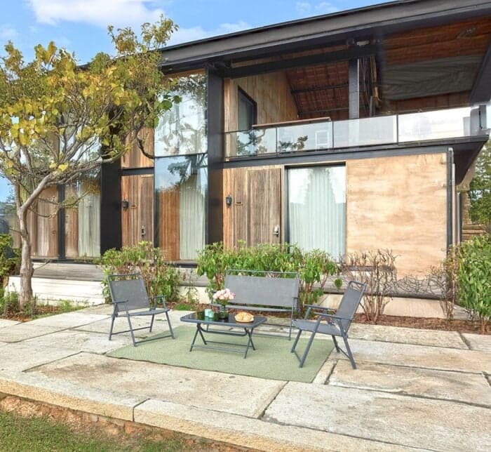 CANAPE 2 PLACES + 2 FAUTEUILS + TABLE BASSE - GRIS - Image 2