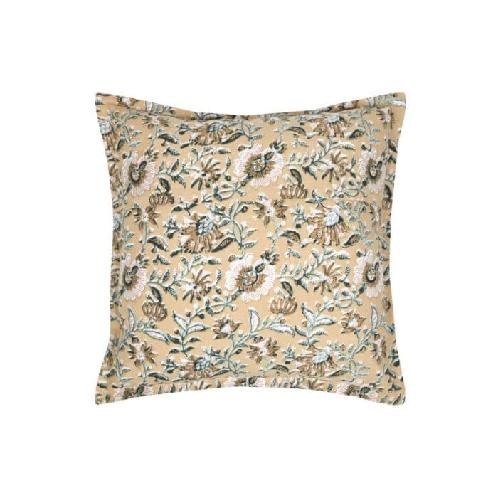 COUSSIN SHANA 45 X 45 - 100% COTON C1 D916002 - MOUTARDE - Image 2