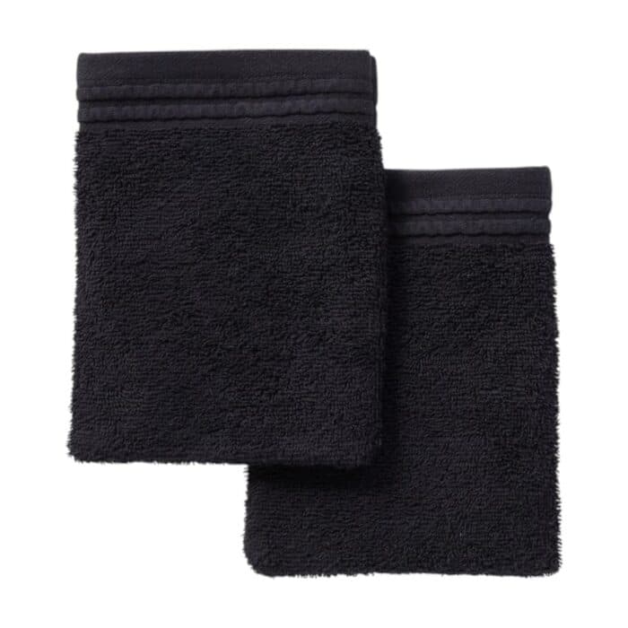 GANTS 16 X 21 CM - 100% COTON EN LOT DE 2 - NOIR - Image 2