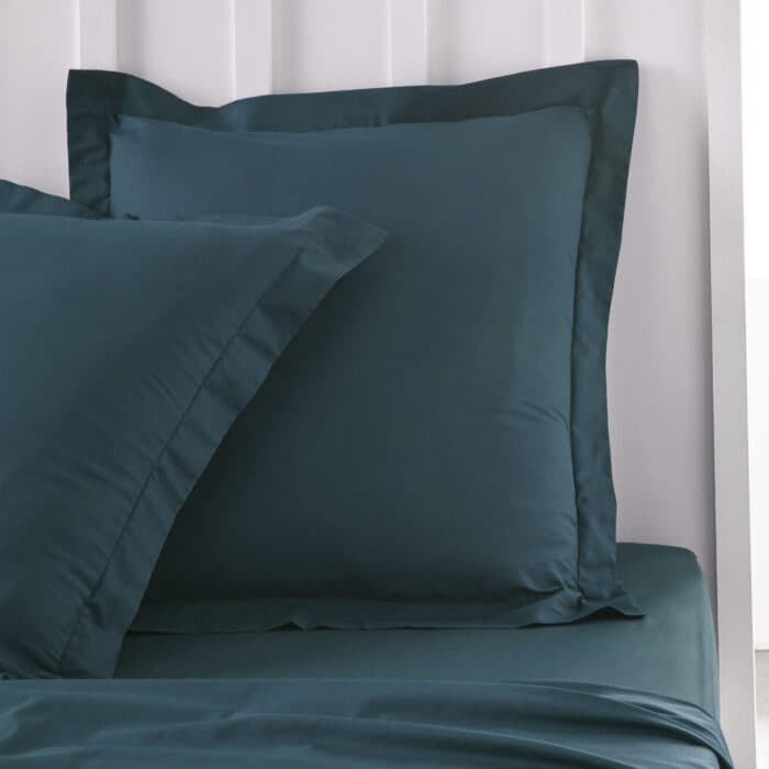 TAIES D'OREILLER 63 X 63 - 100% COTON EN LOT DE 2 - PAON - Image 2