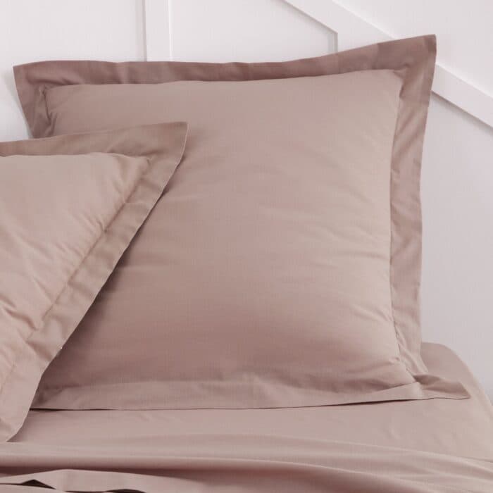 TAIES D'OREILLER 63 X 63 - 100% COTON EN LOT DE 2 - ROSE - Image 2