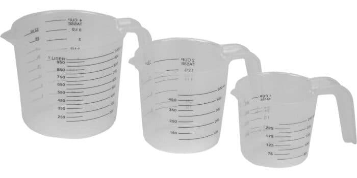 PICHETS GRADUÉS 250 ML / 500 ML / 1 L EN LOT DE 3 - Image 2
