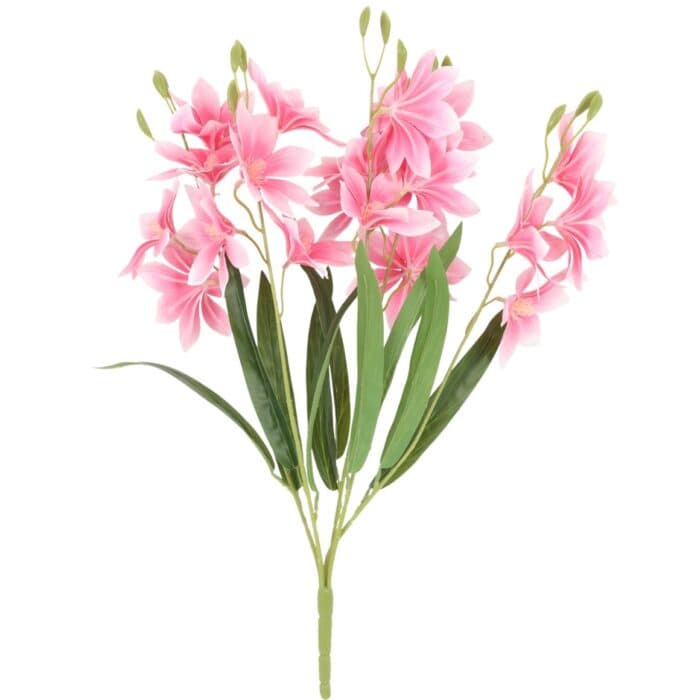 CLÉMATITE ARTIFICIELLE TIGE 60CM - ROSE - Image 2