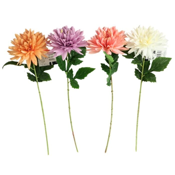 DAHLIA ARTIFICIEL TIGE 69CM - COLORIS ASSORTIS - Image 2