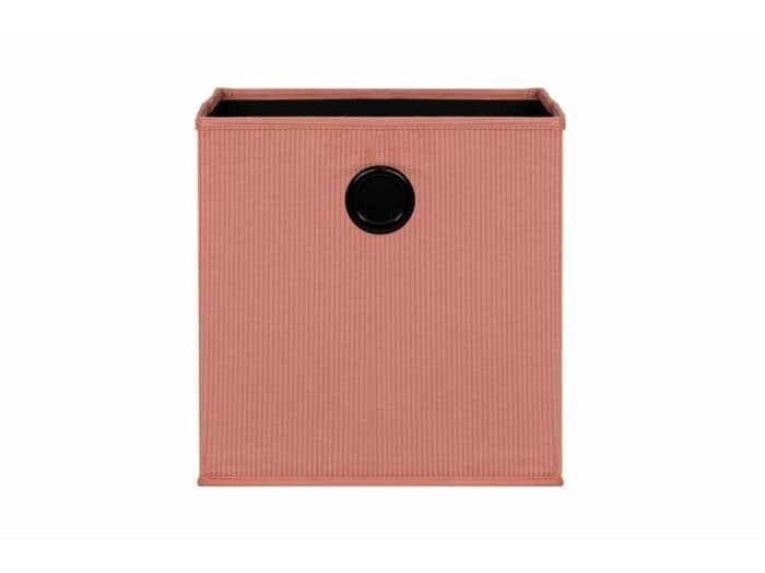 BOÎTE DE RANGEMENT EN VELOURS CÔTELÉ - TERRACOTTA - Image 2