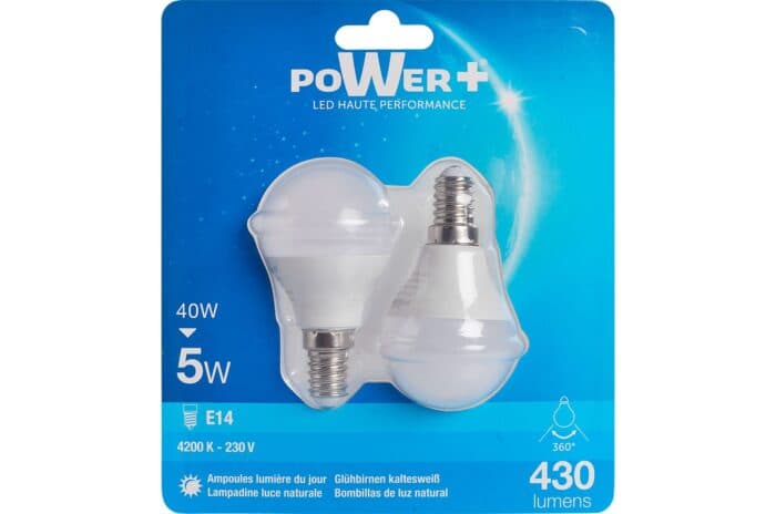 AMPOULES LED - E14 5W G45 EN LOT DE 2 - Image 2