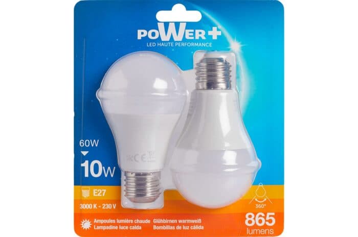 AMPOULES LED - E27 10W=60W EN LOT DE 2 - Image 2