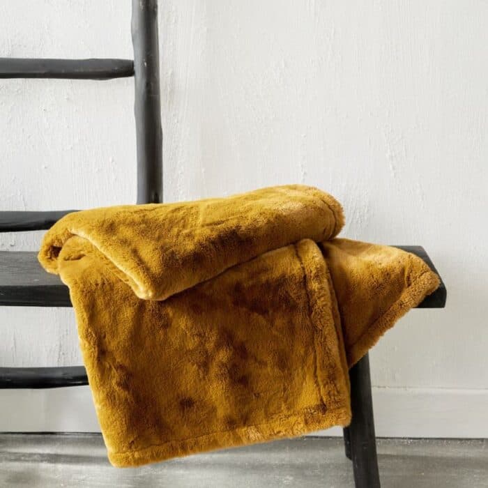 PLAID 125 X 150 BRONZE - 100% FAUSSE FOURRURE - INDIES VIBE - Image 2