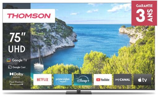 TÉLÉVISEUR LED 4K UHD 75" 190 CM GOOGLE TV - THOMSON - Image 2