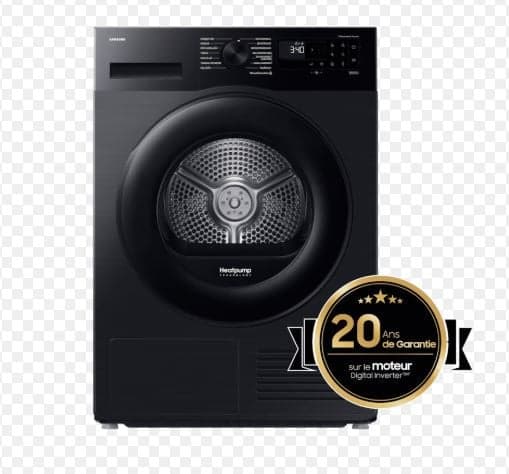 SÈCHE-LINGE POMPE À CHALEUR 9 KG 65 DB CLASSE C NOIR - SAMSUNG - Image 2