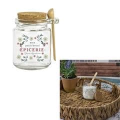 BOCAL AVEC CUILLERE 25 CL - JARDIN PRINTANIER - Image 2