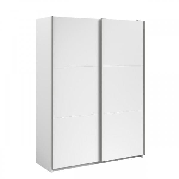 ARMOIRE 2 PORTES COULISSANTES 148 CM  - BLANC - Image 2