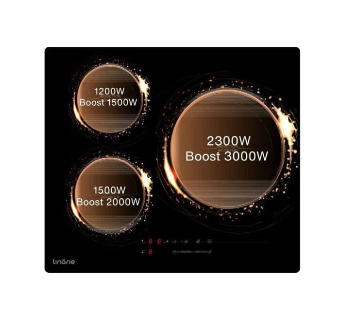 PLAQUE INDUCTION 3 FOYERS 60 CM - LINARIE - Image 2
