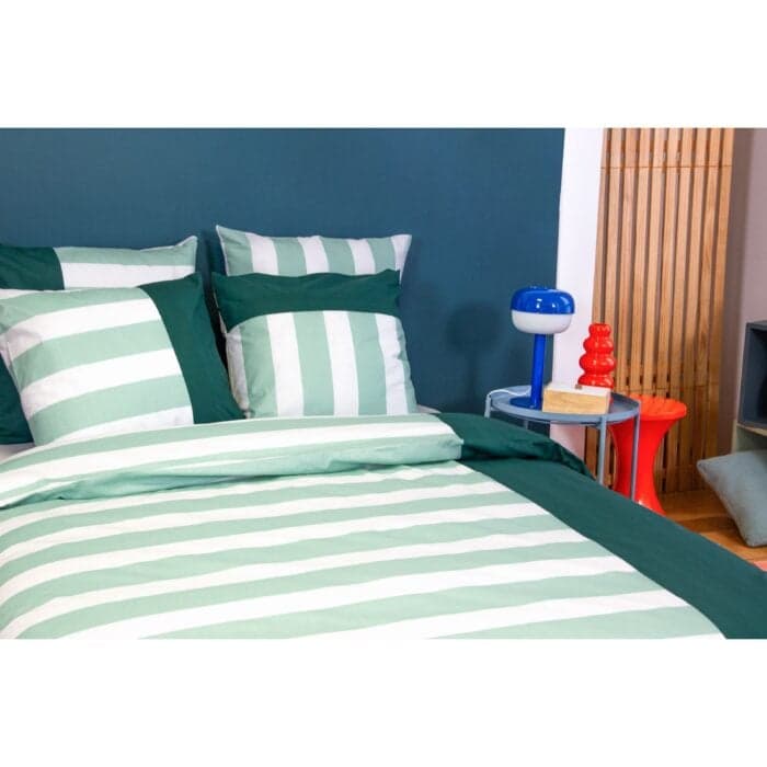 PARURE BEN 140 X 200 CM - COTON 52 FILS - VERT - Image 2
