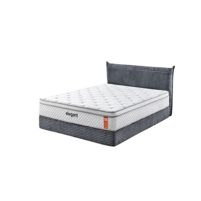 LIT 140 X 190 CM + MATELAS – COMPRESSÉ ( PACK COMPLET COMPRESSÉ ) - Image 2