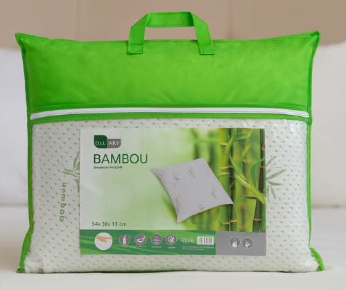 OREILLER NATURA À MÉMOIRE DE FORME 55 X 55 CM- BAMBOU - Image 2