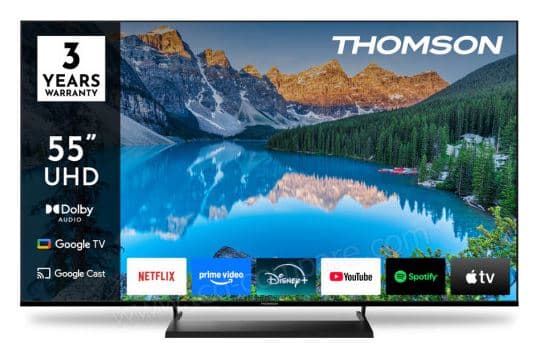 TÉLÉVISEUR LED 4K UHD 55" 139 CM GOOGLE TV - THOMSON - Image 2