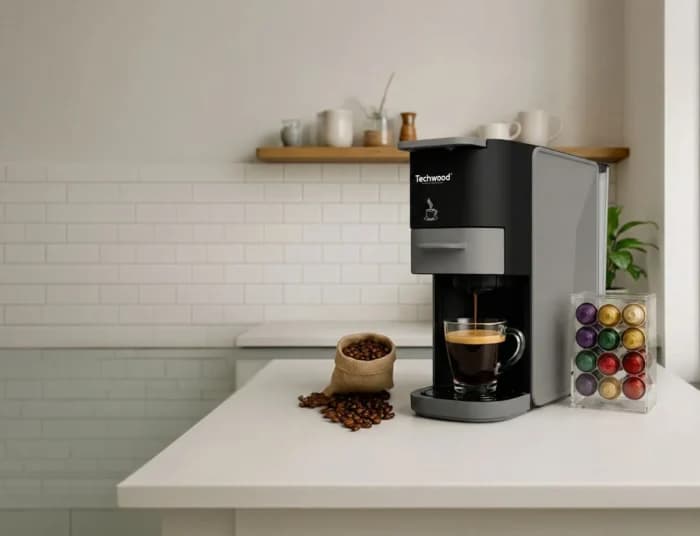MACHINE EXPRESSO 20 BARS 0,7 L - GRIS - TECHWOOD - Image 2