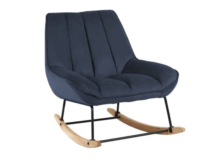 FAUTEUIL ROCKING CHAIR - - BLEU - Image 4